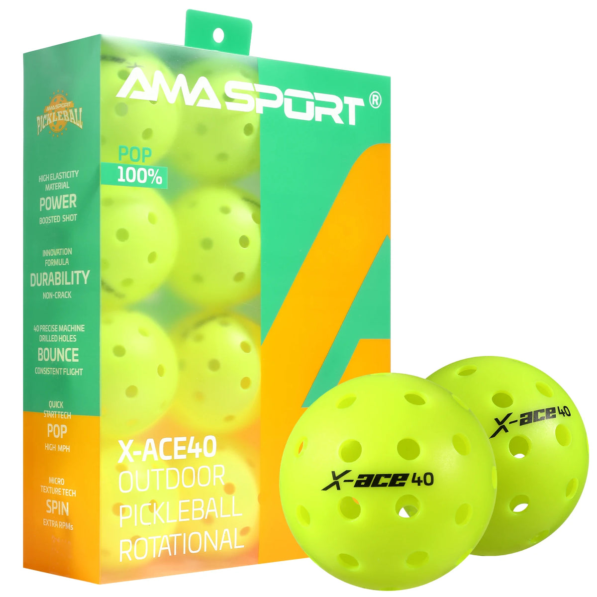 AMA Sport X-Ace Pickleballs