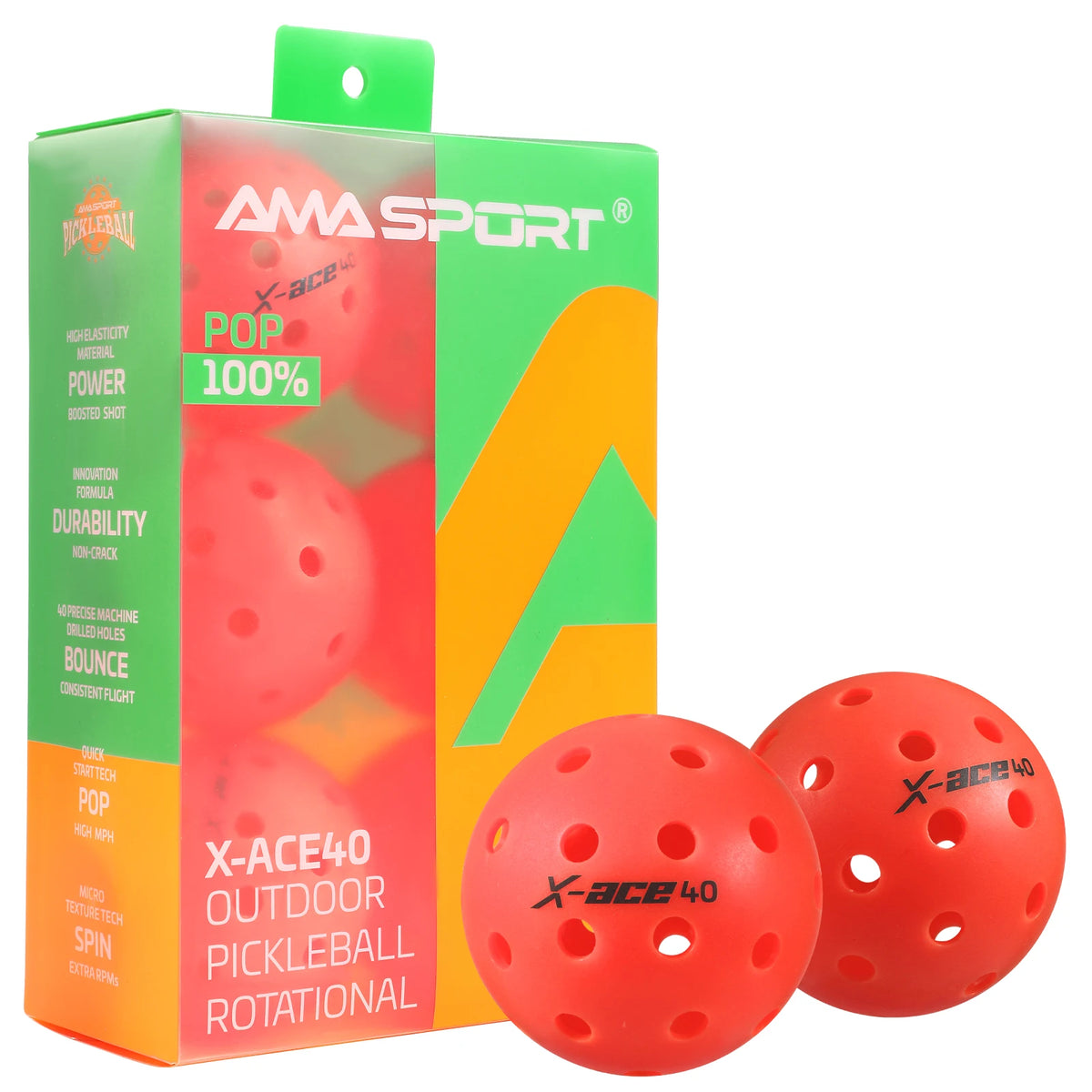 AMA Sport X-Ace Pickleballs