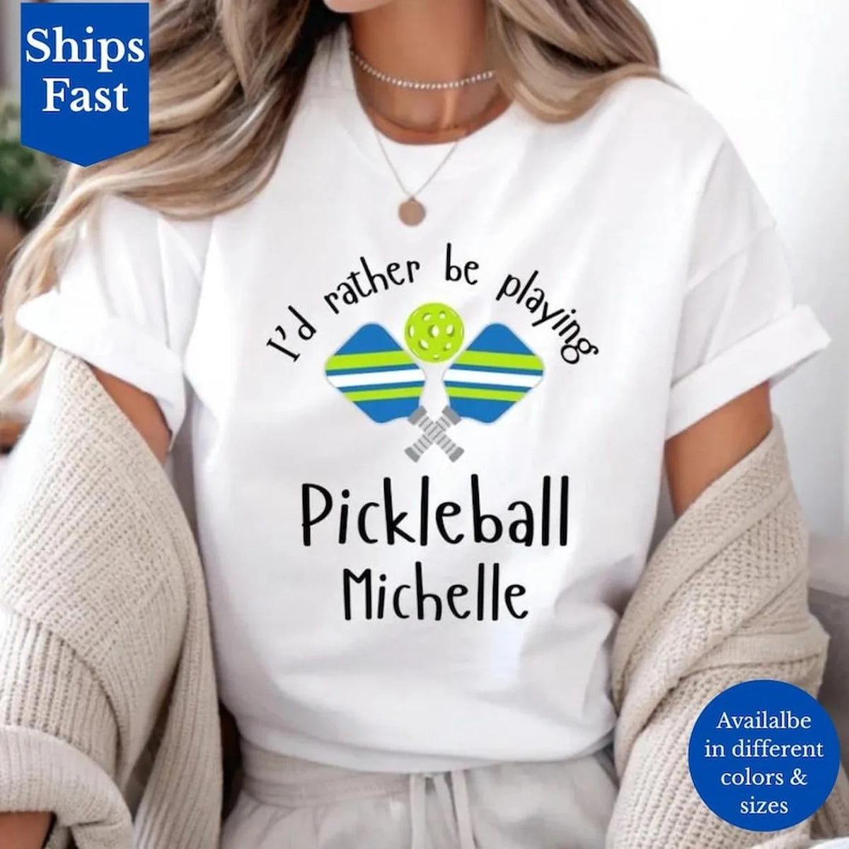 Rather Be Playing Pickleball Tee