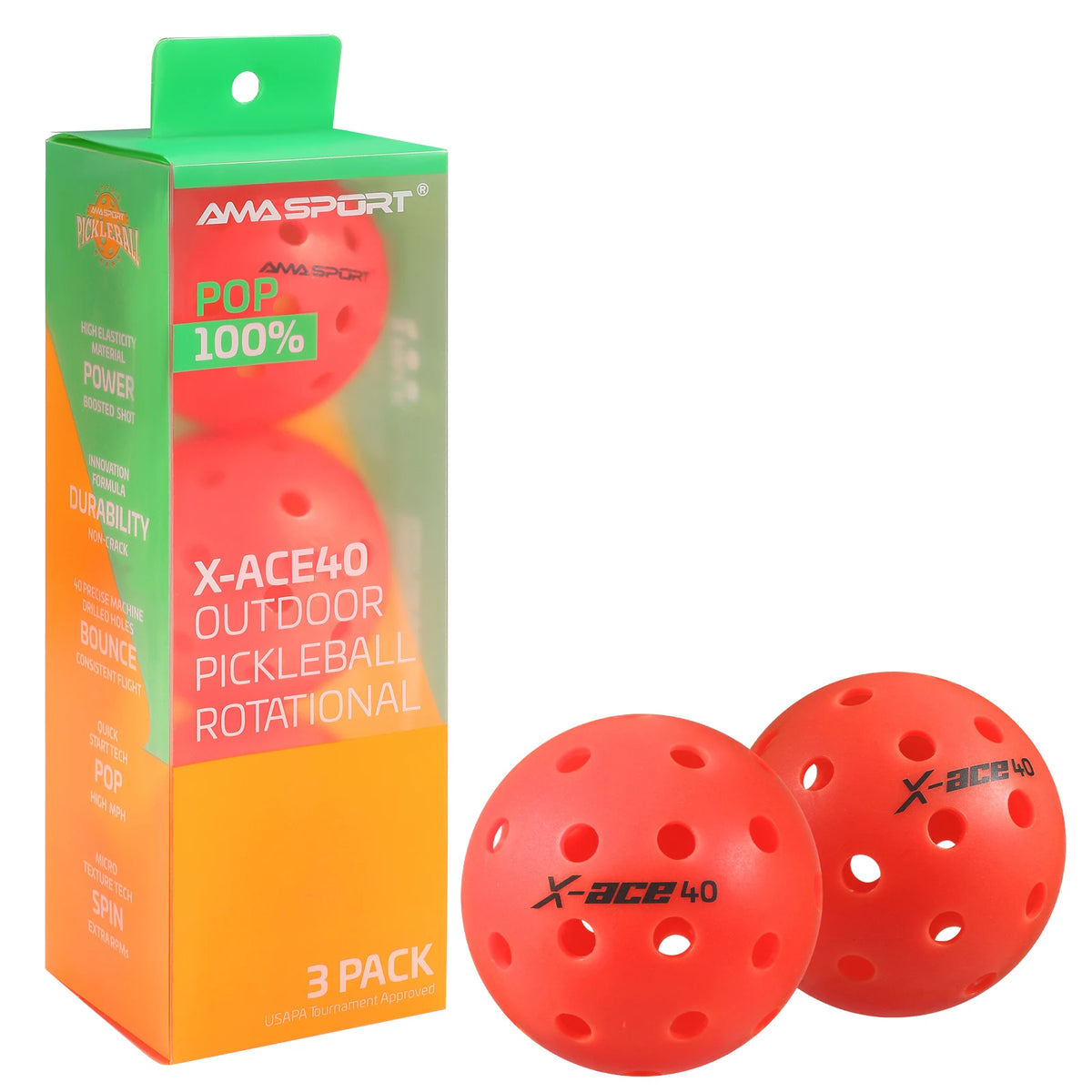 AMA Sport X-Ace Pickleballs