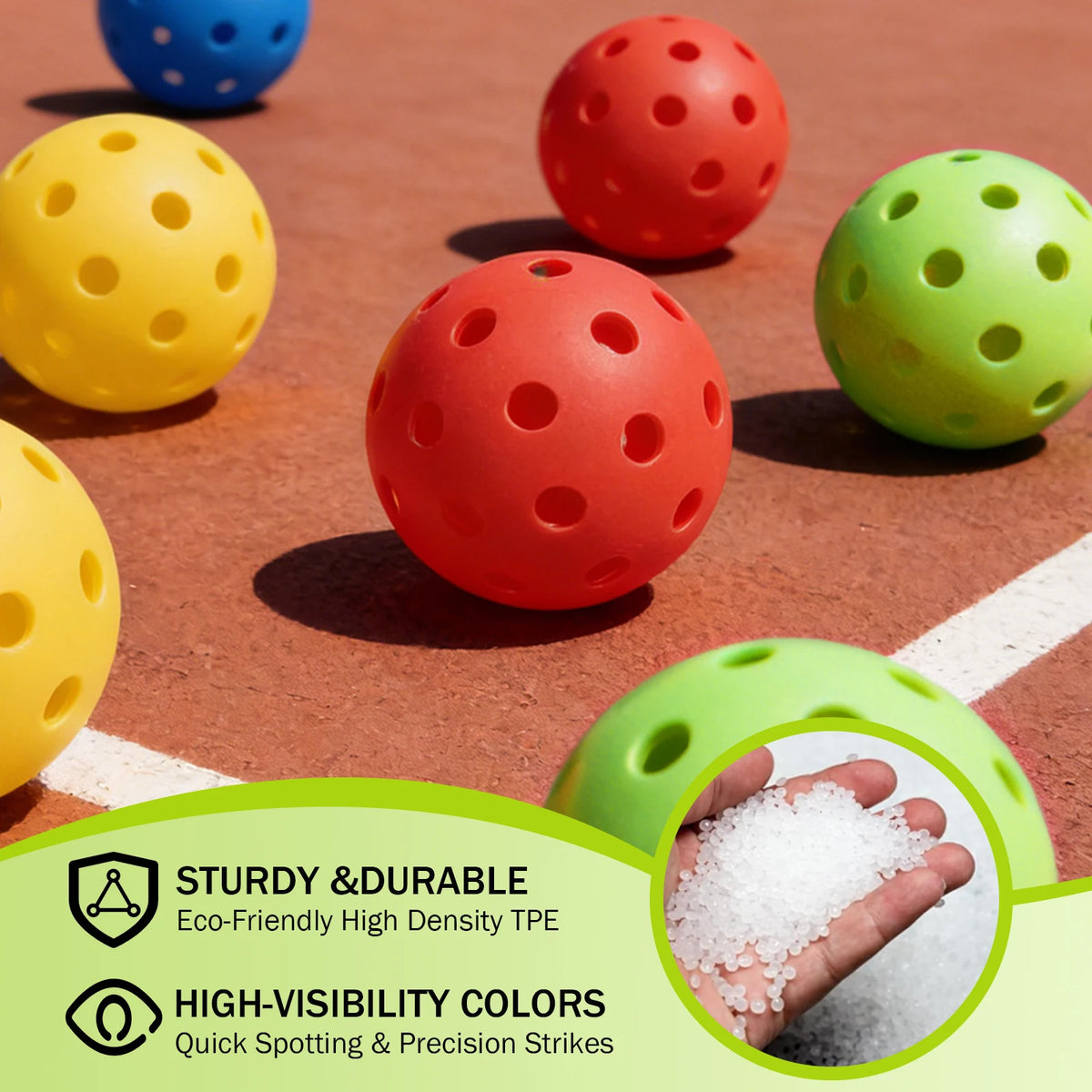 KOOMADE Outdoor Pickleballs