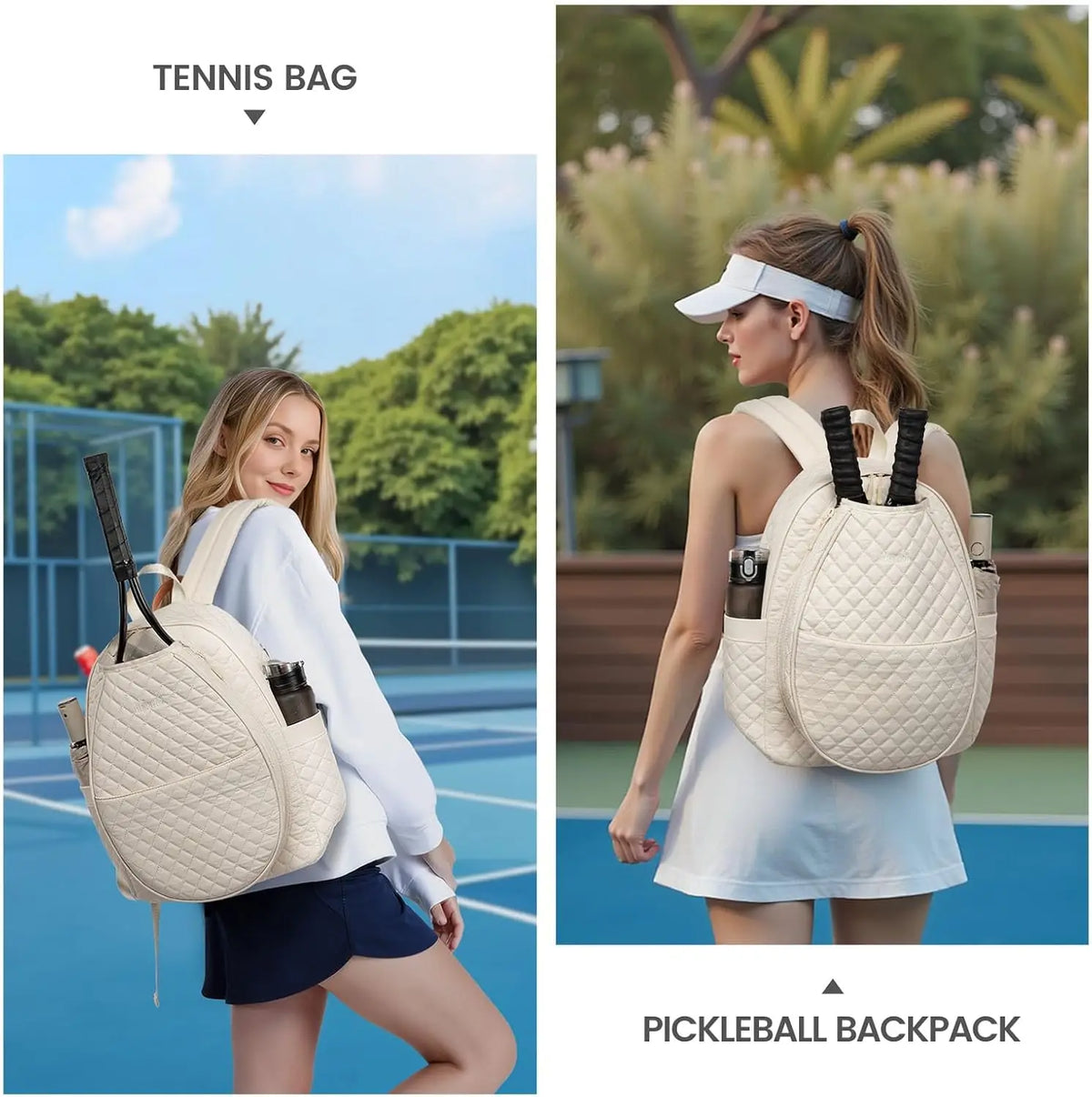 Quilted Racket Backpack