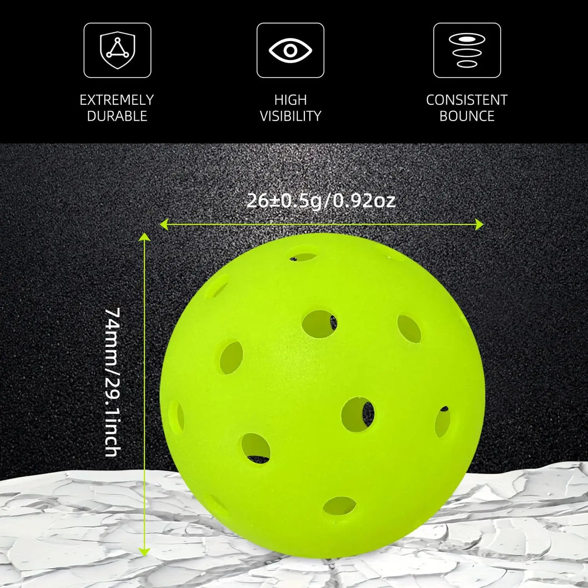 Crack-Resistant Pickleballs