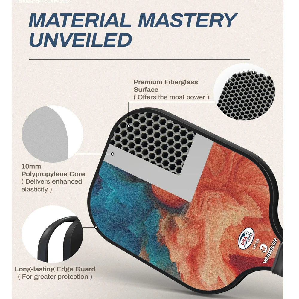 2-Pack Fiberglass Pickleball Set