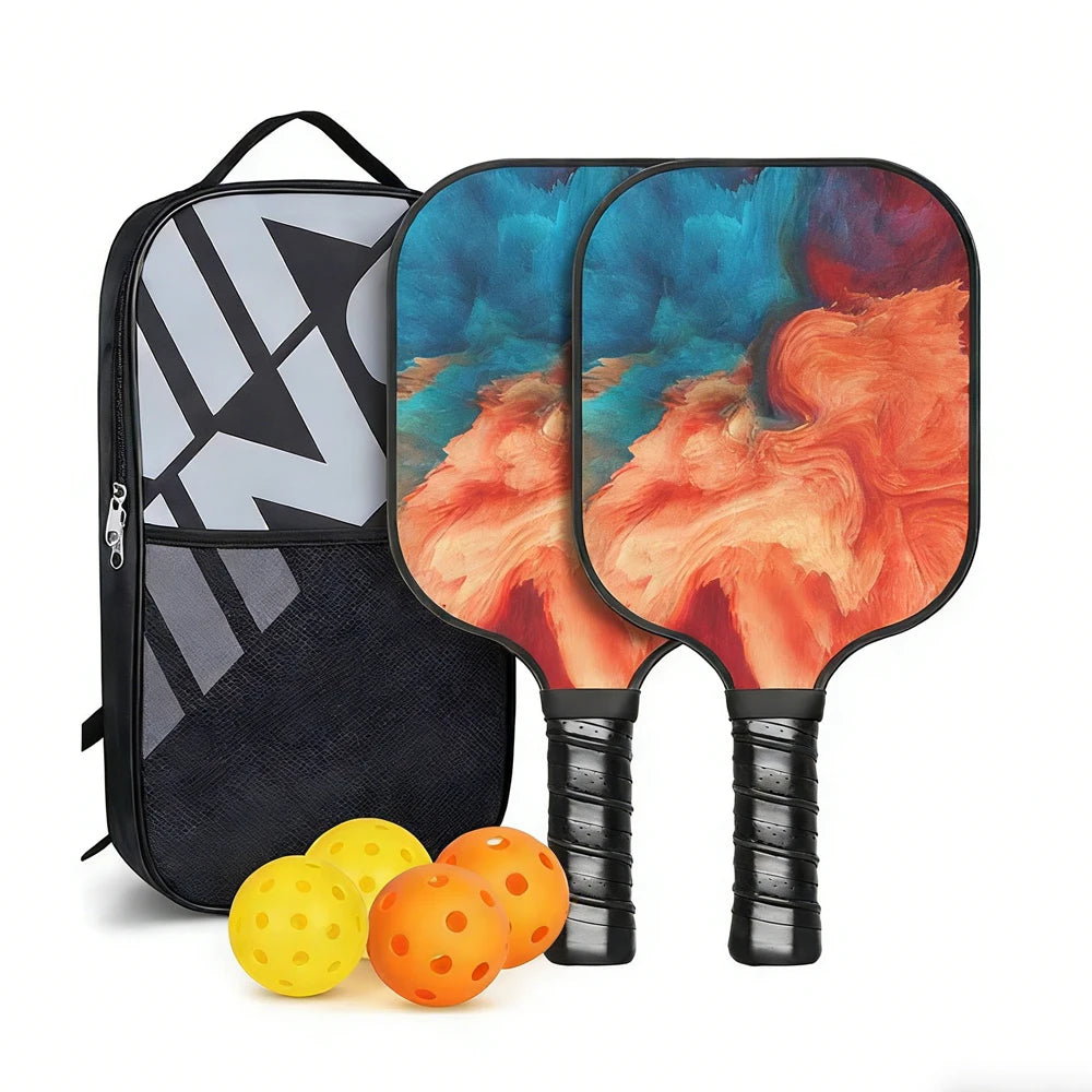 2-Pack Fiberglass Pickleball Set