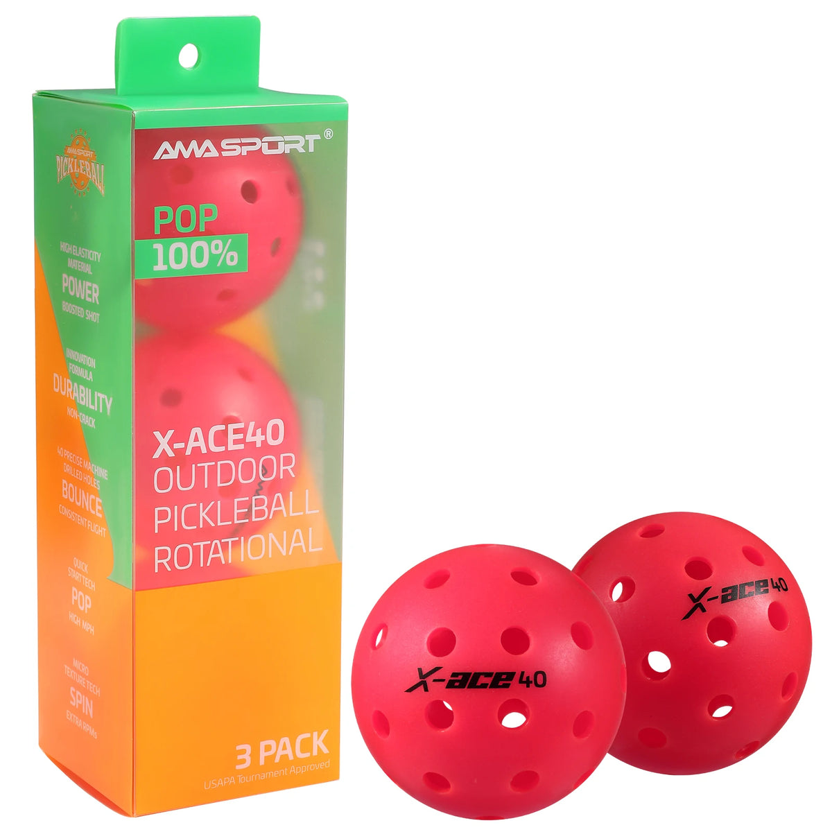 AMA Sport X-Ace Pickleballs