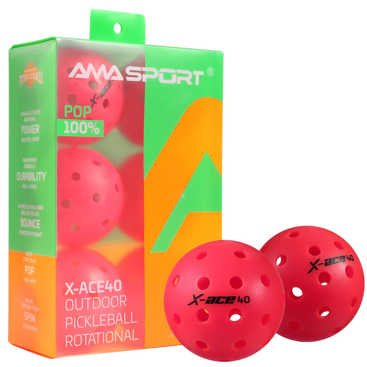 AMA Sport X-Ace Pickleballs