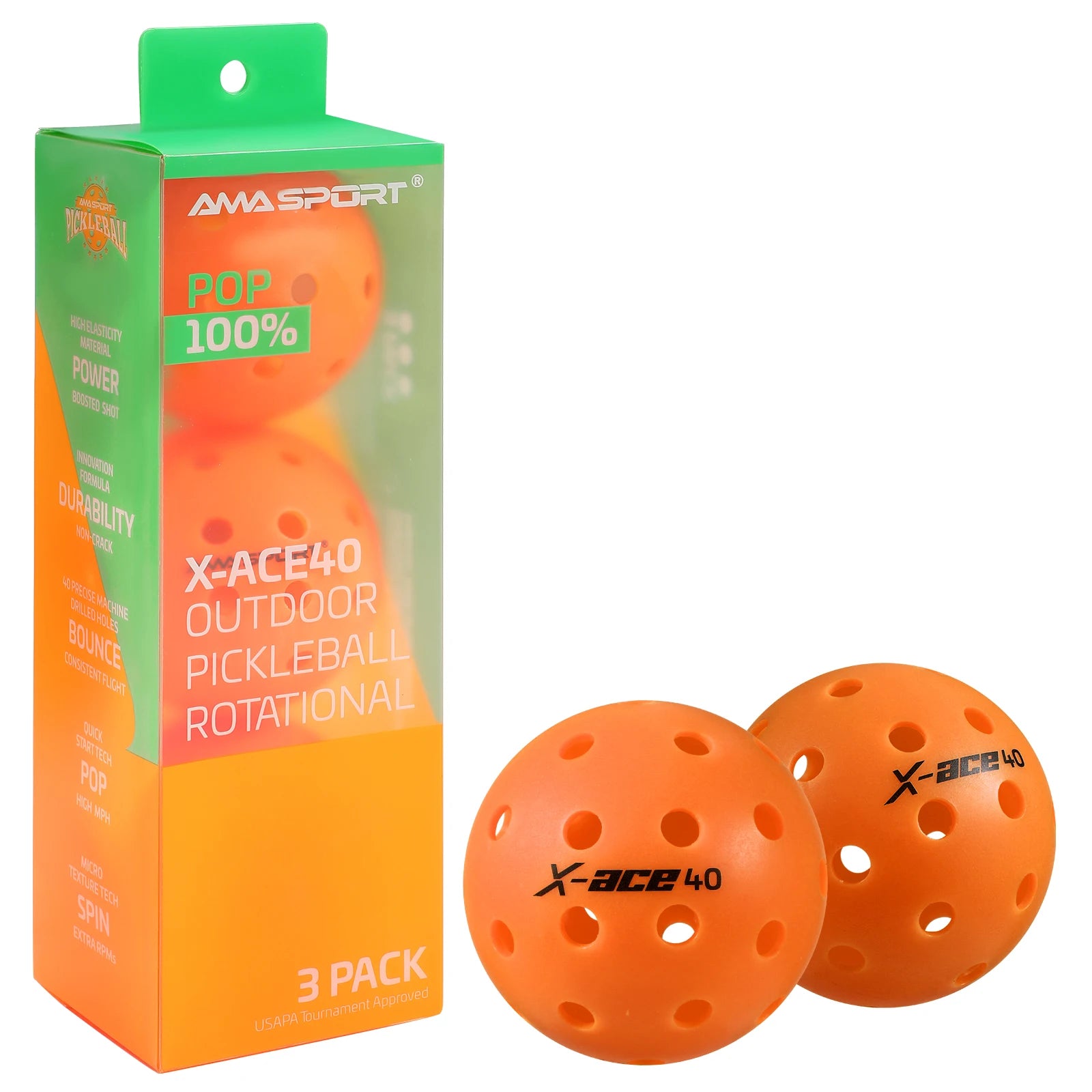 AMA Sport X-Ace Pickleballs
